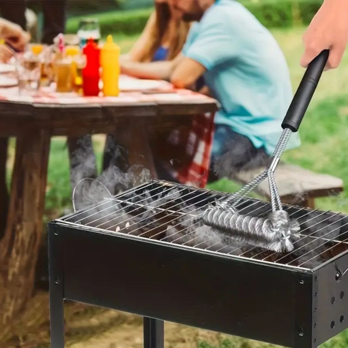 Βούρτσα BBQ από Ανοξείδωτο Ατσάλι Reusable Stainless Steel BBQ Brush