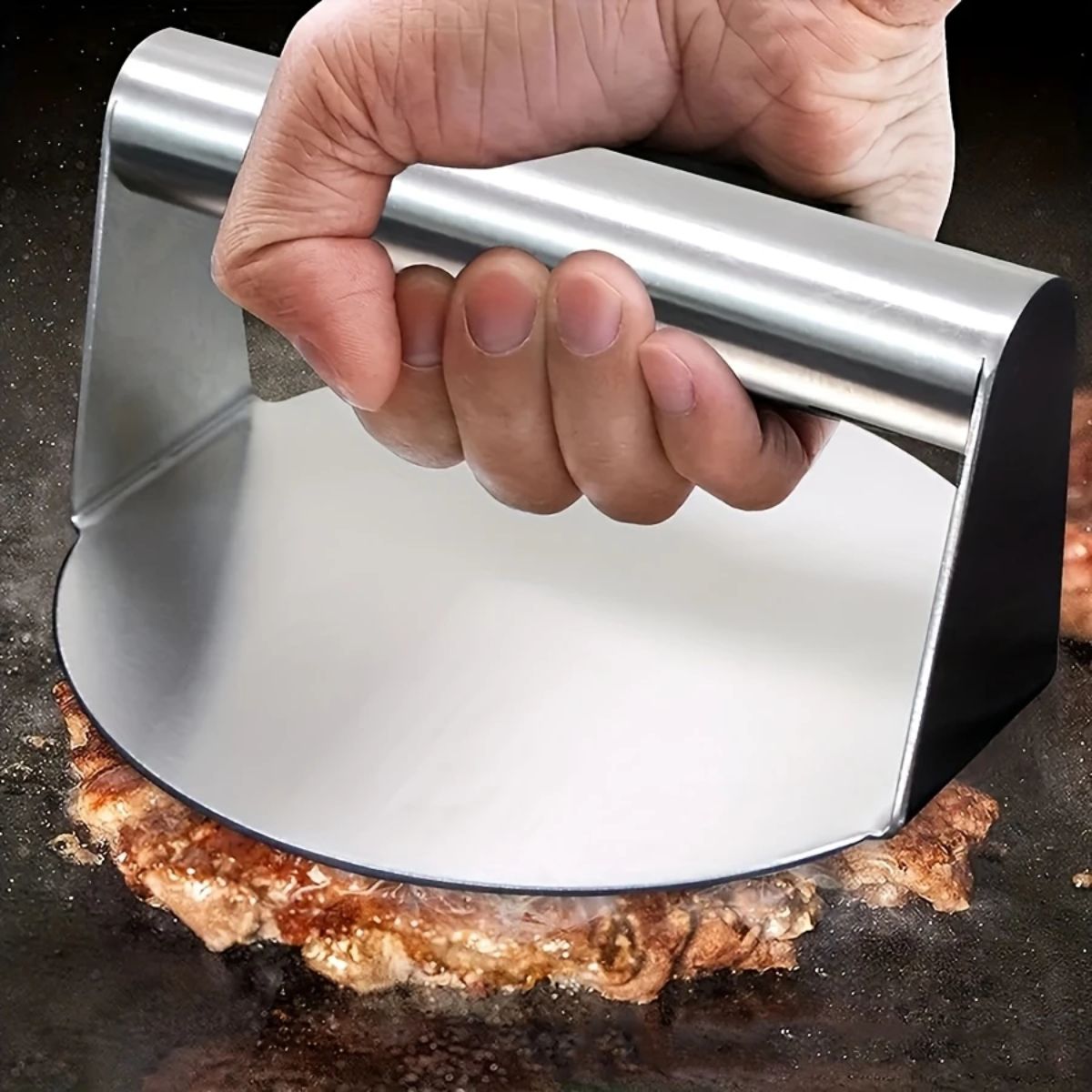 Πρέσσα Burger Χειρός Stainless Steel Burger Press
