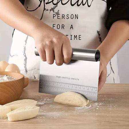 Κόφτης Ζύμης από Ανοξείδωτο Ατσάλι Stainless Steel Dough Scraper and Cutter