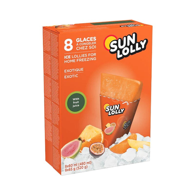 Γρανίτες με Εξωτικά Φρούτα Sun Lolly Ice Lollies Exotic 8x65g