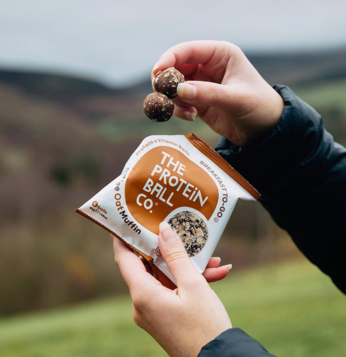 Σνακ Πρωτεΐνης Καφές The Protein Ball Co Coffee Oat Muffin Protein Balls 45g