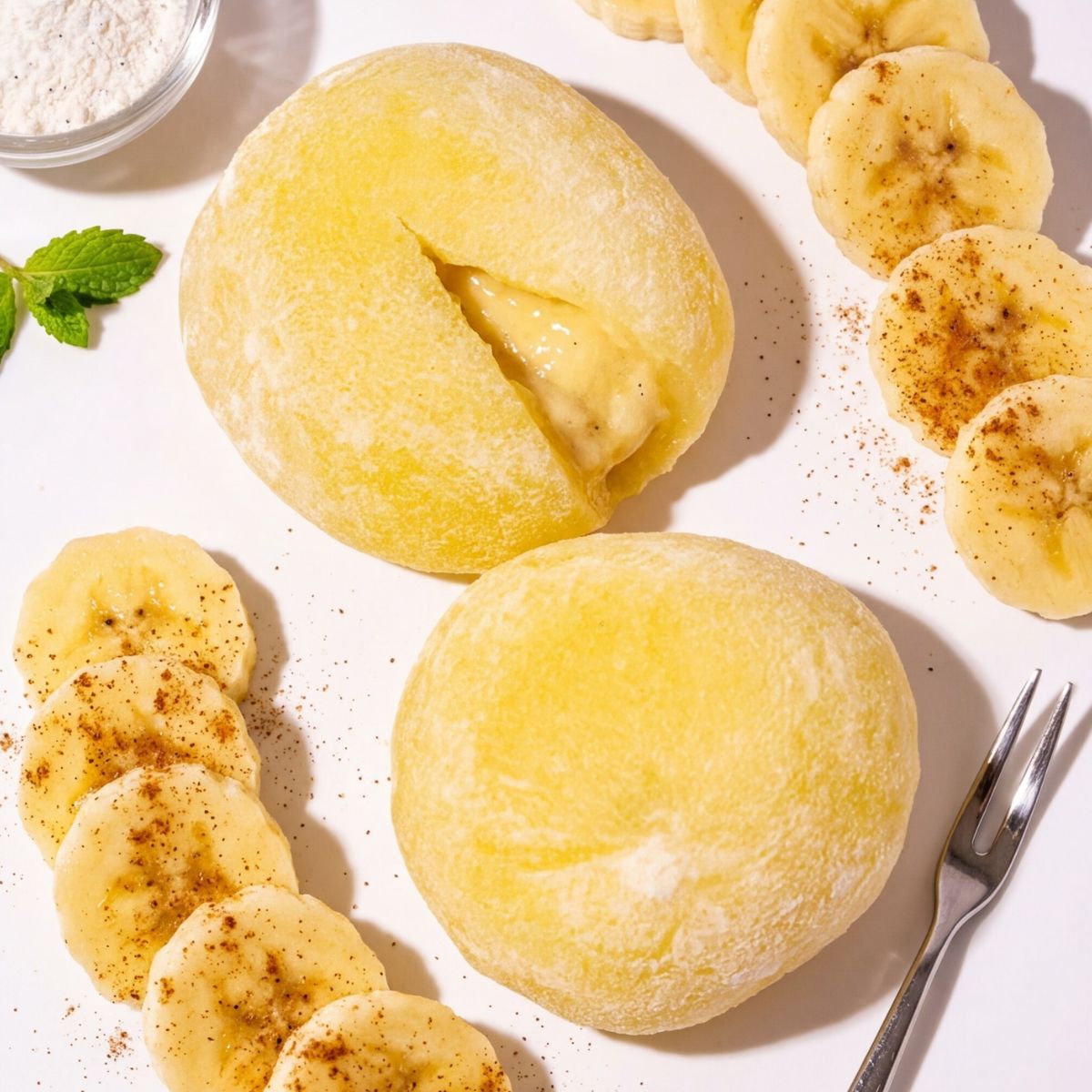 Ιαπωνικό Μαστιχωτό Γλυκό Μότσι Μπανάνα Taiwan Dessert Q Mico Mochi Banana Flavor