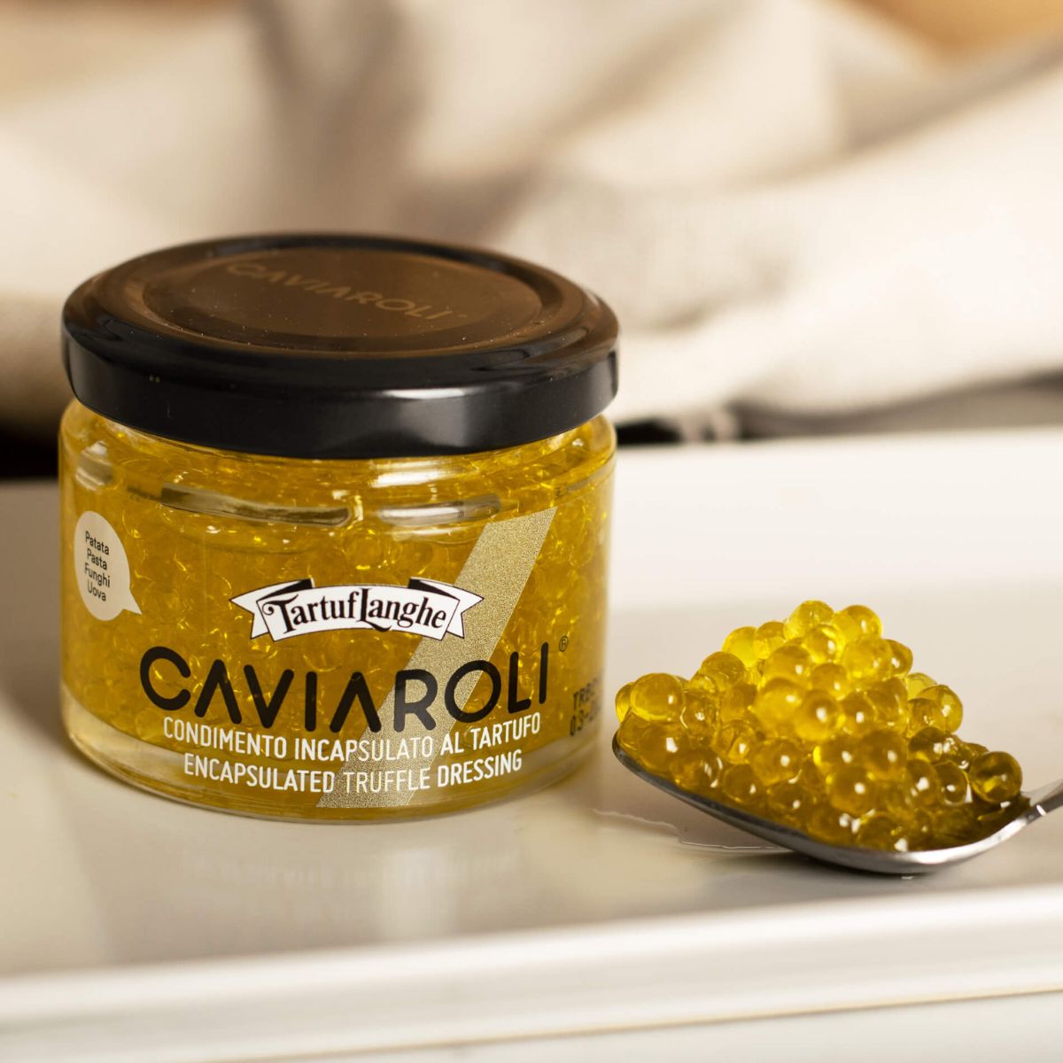 Πέρλες Με Λάδι Λευκής Τρούφας Tartuflanghe Caviaroli Encapsulated White Truffle Oil