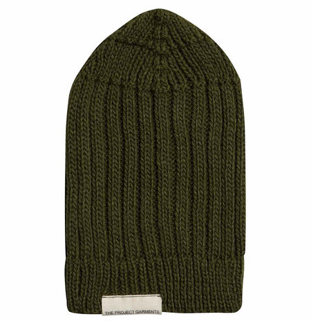 Σκούφος Με Rib Πλέξη Σε Χακί Χρώμα The Project Garments Short Cable Knitted Beanie In Khaki