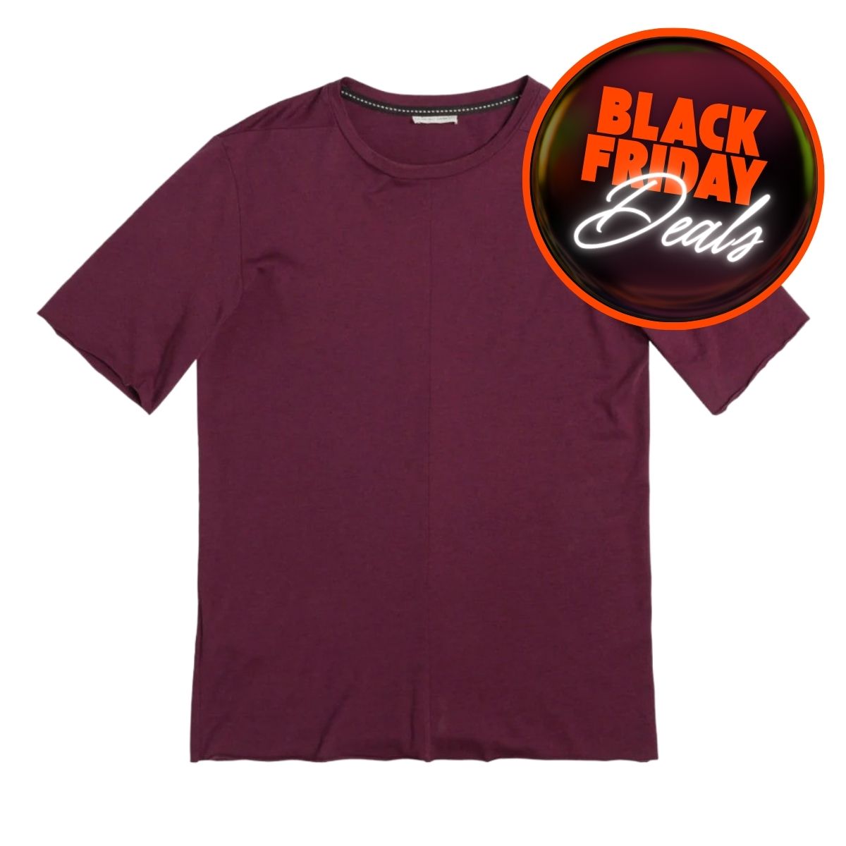 Ανδρική Μπλούζα με Στροογγυλή Λαιμόκοψη The Project Garments Deconstructed Crew Neck T-Shirt Burgundy