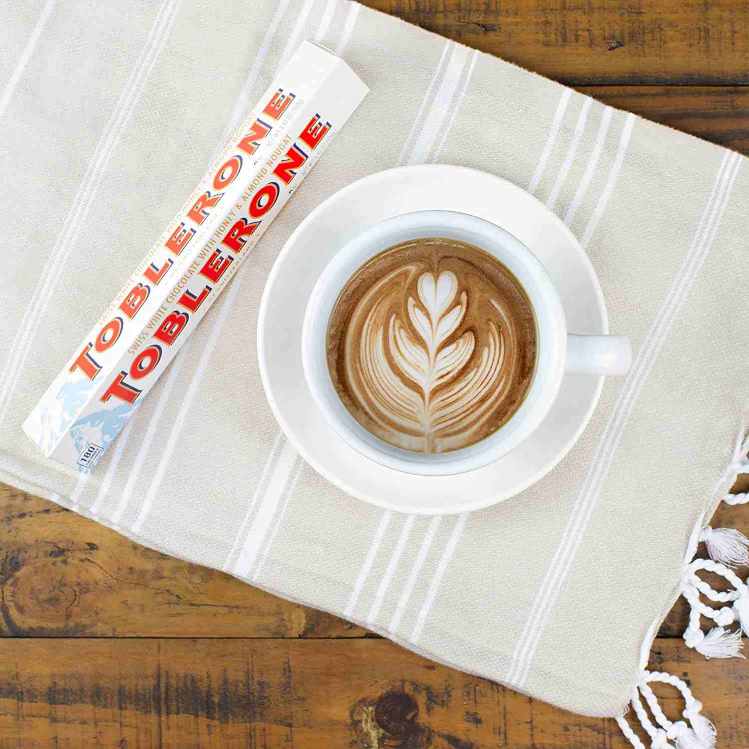 Toblerone White Chocolate Honey and Almond Nougat 100g-D