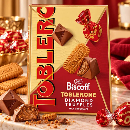 Σοκολατάκια Toblerone Biscoff Diamond Truffles