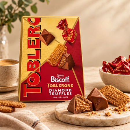 Σοκολατάκια Toblerone Biscoff Diamond Truffles