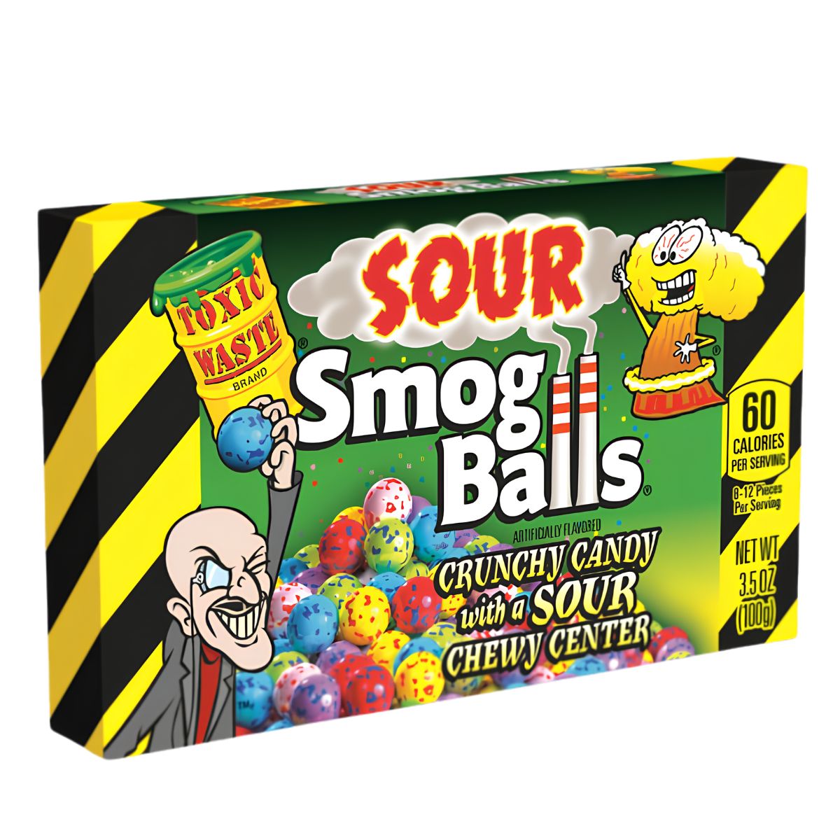Καραμέλες Τσίχλες Toxic Waste Sour Smog Balls