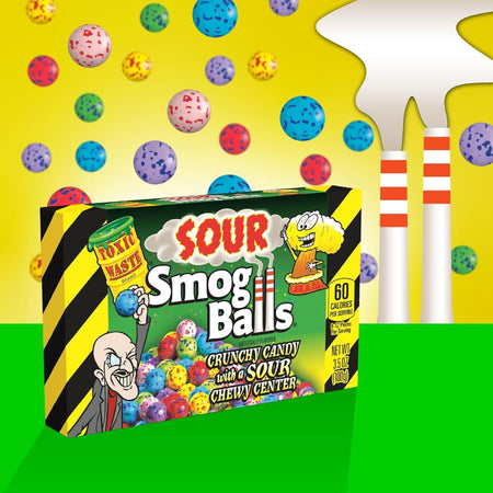 Καραμέλες Τσίχλες Toxic Waste Sour Smog Balls
