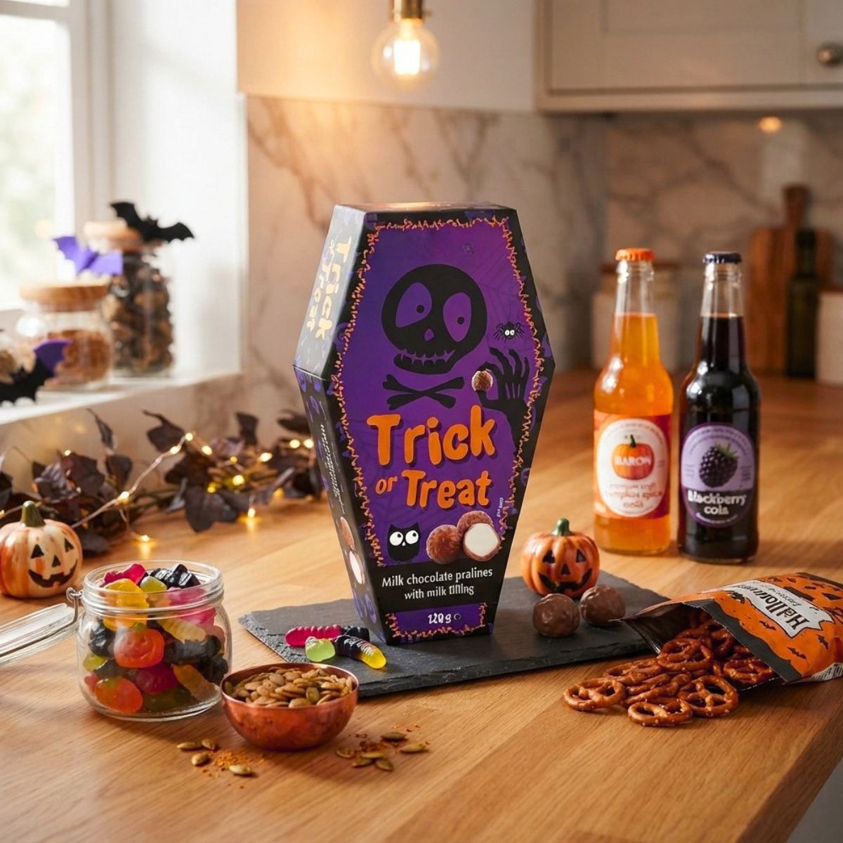 Σοκολατάκια Trick or Treat Milk Chocolate Pralines with Milk Filling