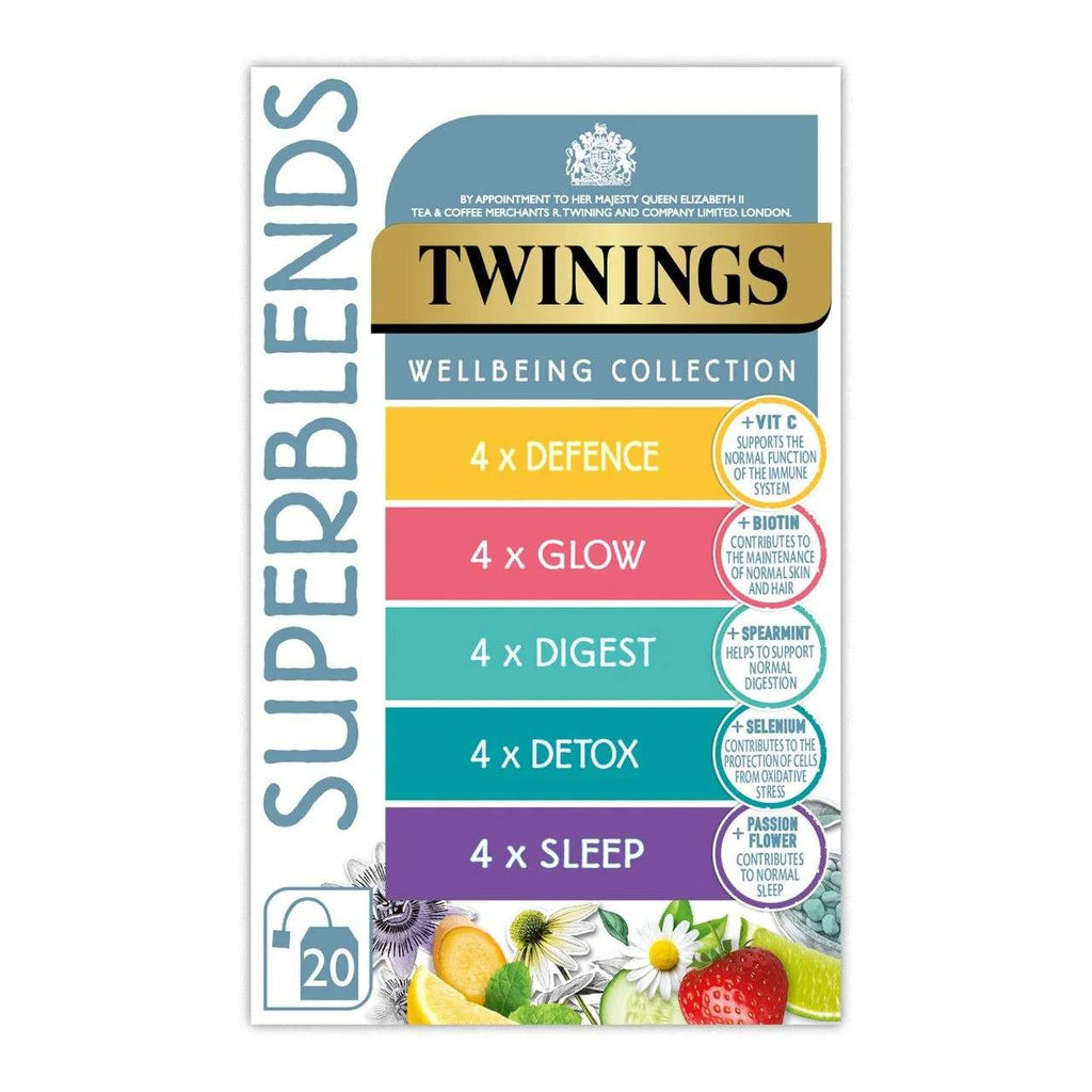 Twinings Superblends Wellbeing Collection 20 Tea Bags 37g-A