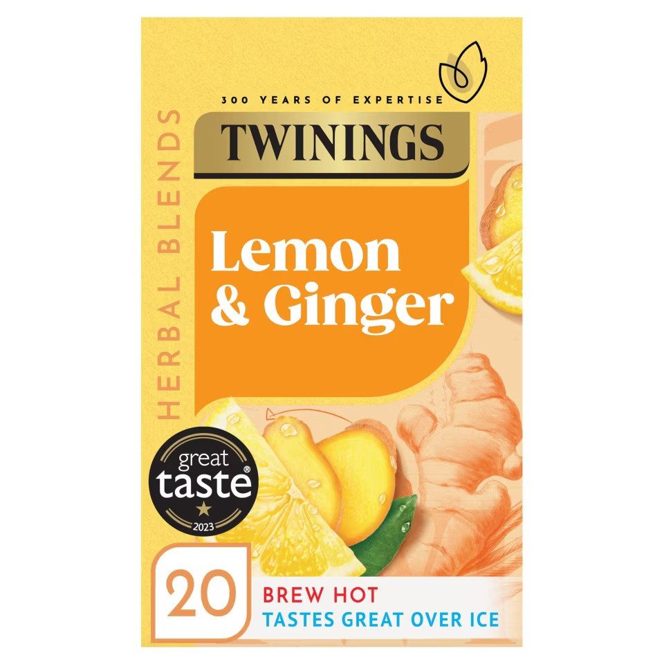 Αφέψημα Βοτάνων Twinings Lemon and Ginger 20 Φακελάκια