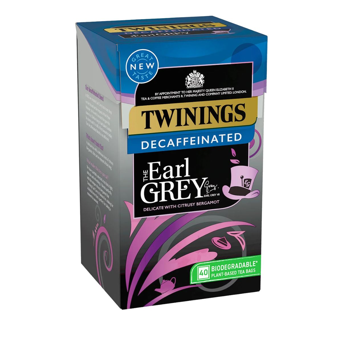 Τσάι Μαύρο Ντεκαφ Twinings Earl Grey Decaffeinated 40 Φακελάκια