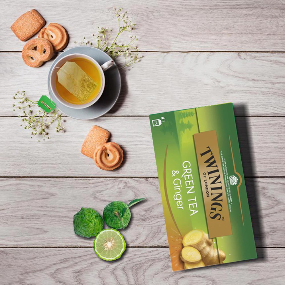 Τσάι Πράσινο Twinings Green Tea Ginger 25 Φακελάκια