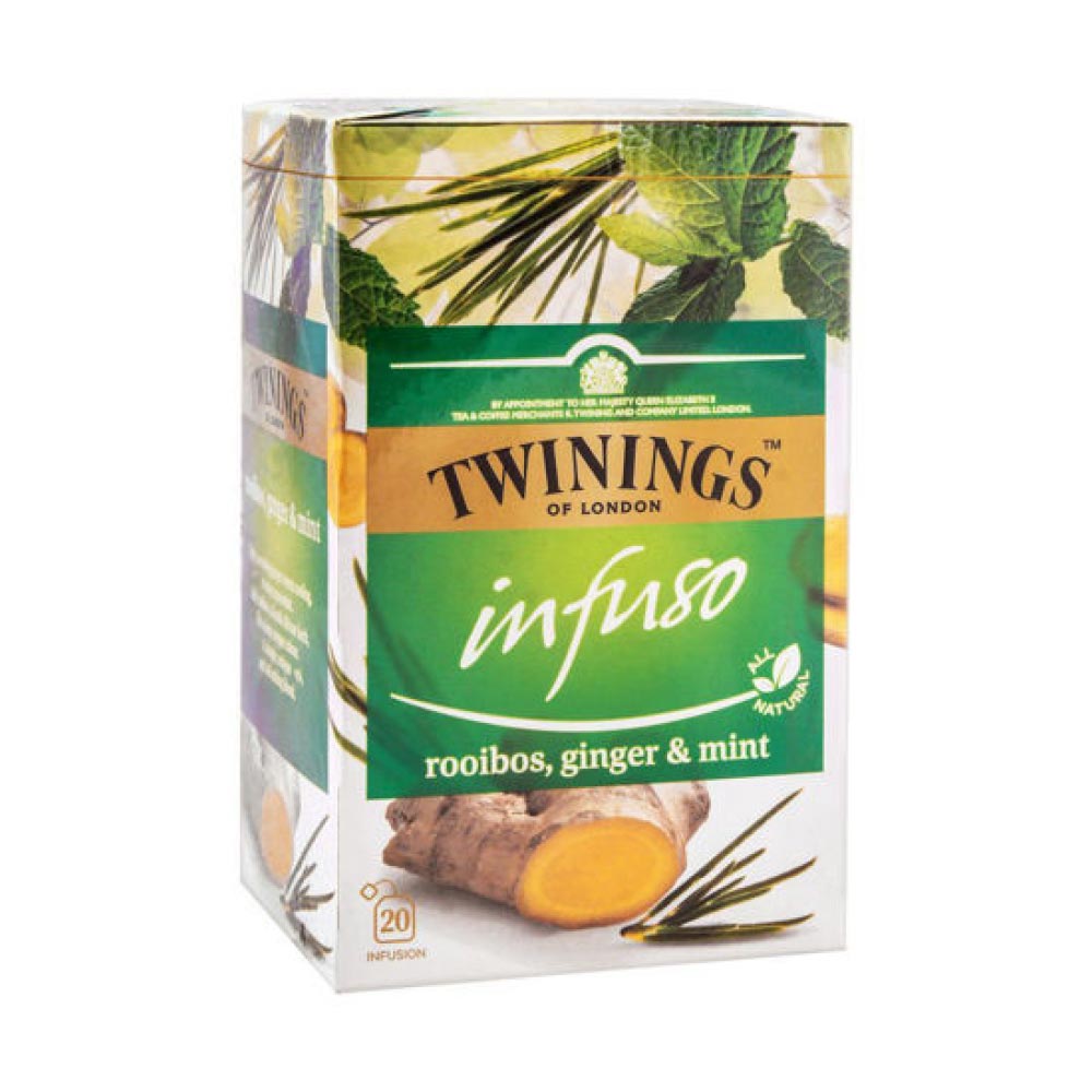 Αφέψημα Βοτάνων Twinings Infuso Rooibos Ginger and Mint 20 Φακελάκια