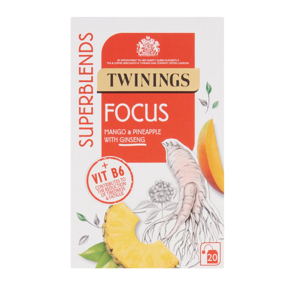 Αφέψημα Βοτάνων Twinings Superblends Focus 18 Φακελάκια