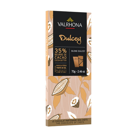 Λευκή Σοκολάτα Valrhona Blond Dulcey 70g