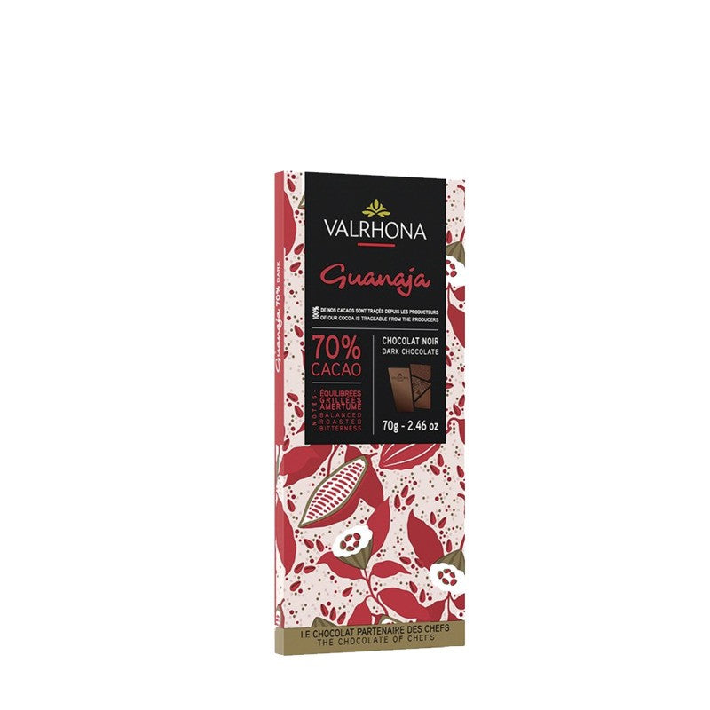 Μαύρη Σοκολάτα Valrhona Guanaja Dark Chocolate with Cocoa Nibs 70g