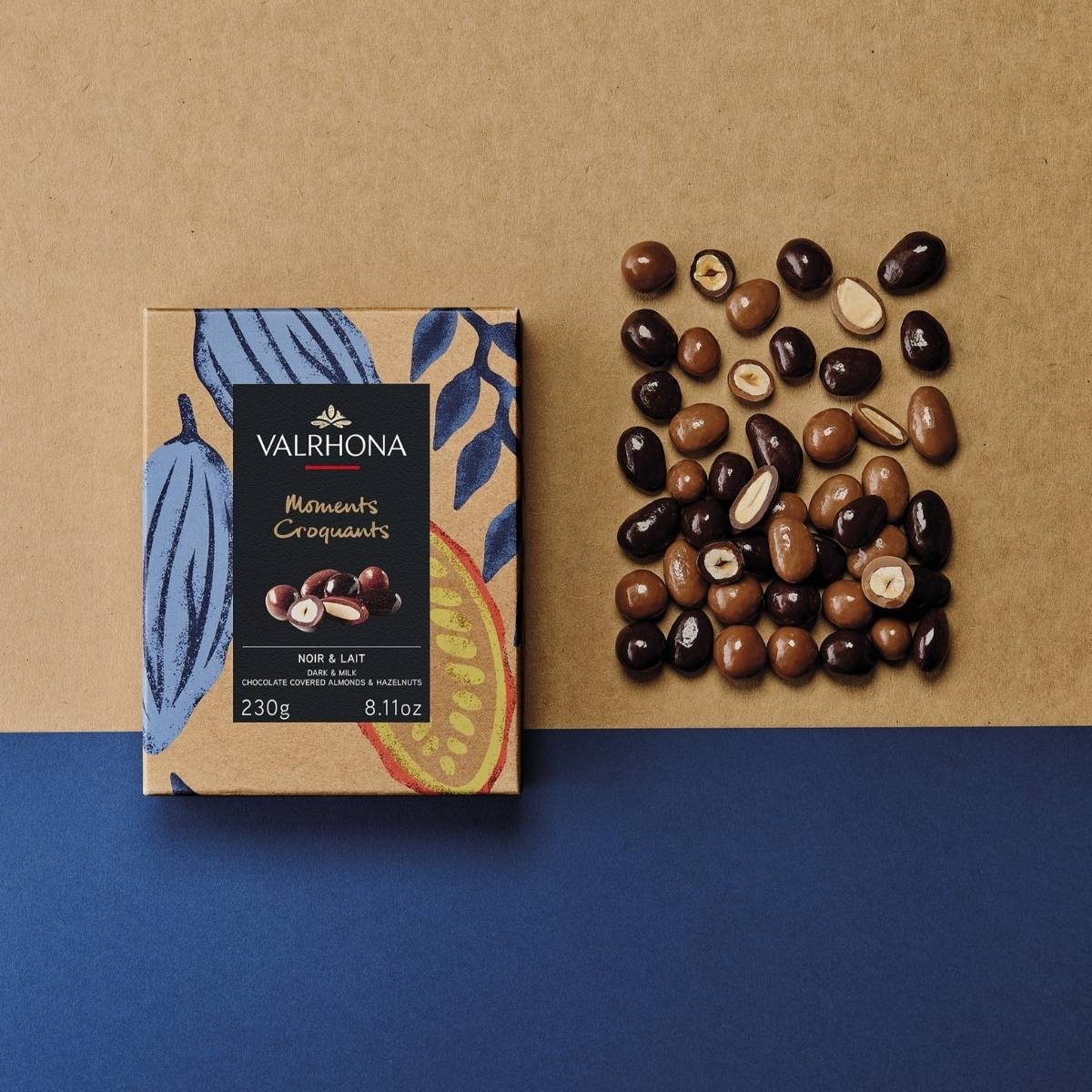 Αμύγδαλα και Φουντούκια σε Σοκολάτα Valrhona Moments Croquants Chocolate Covered Almonds and Hazelnuts