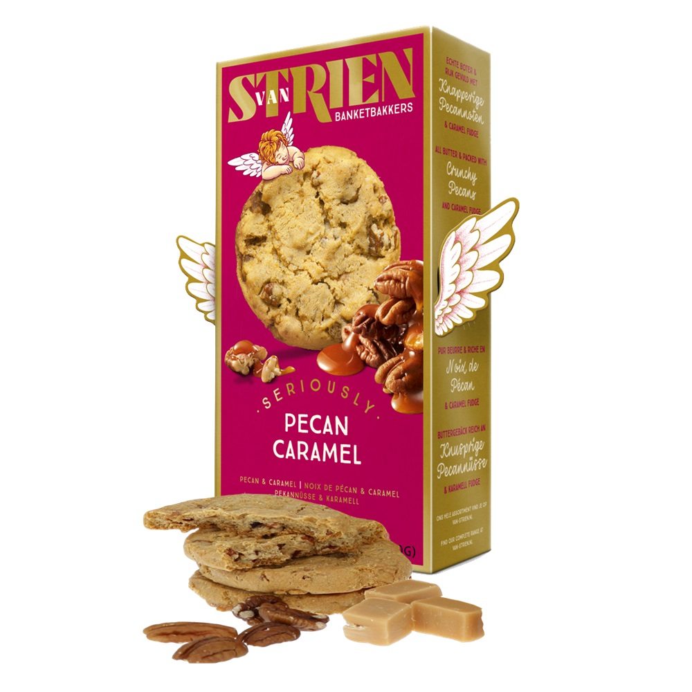 Van strien Seriously Pecan Caramel Biscuits140g-B