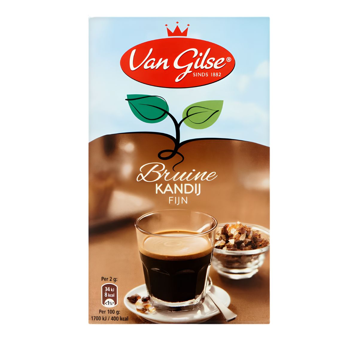 Βραχάκια Ζάχαρης Καστανής Καντί Van Gilse Bruine Kandij Fijn