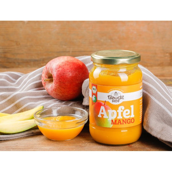 Πουρές Μήλου και Μάνγκο Βιολογικός Vegan Bauckhof Apfel Mango Puree Bio 360g