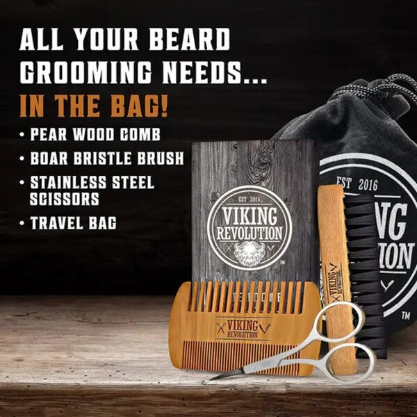 Σετ Περιποίησης για Μούσι Viking Revolution Beard Grooming Kit