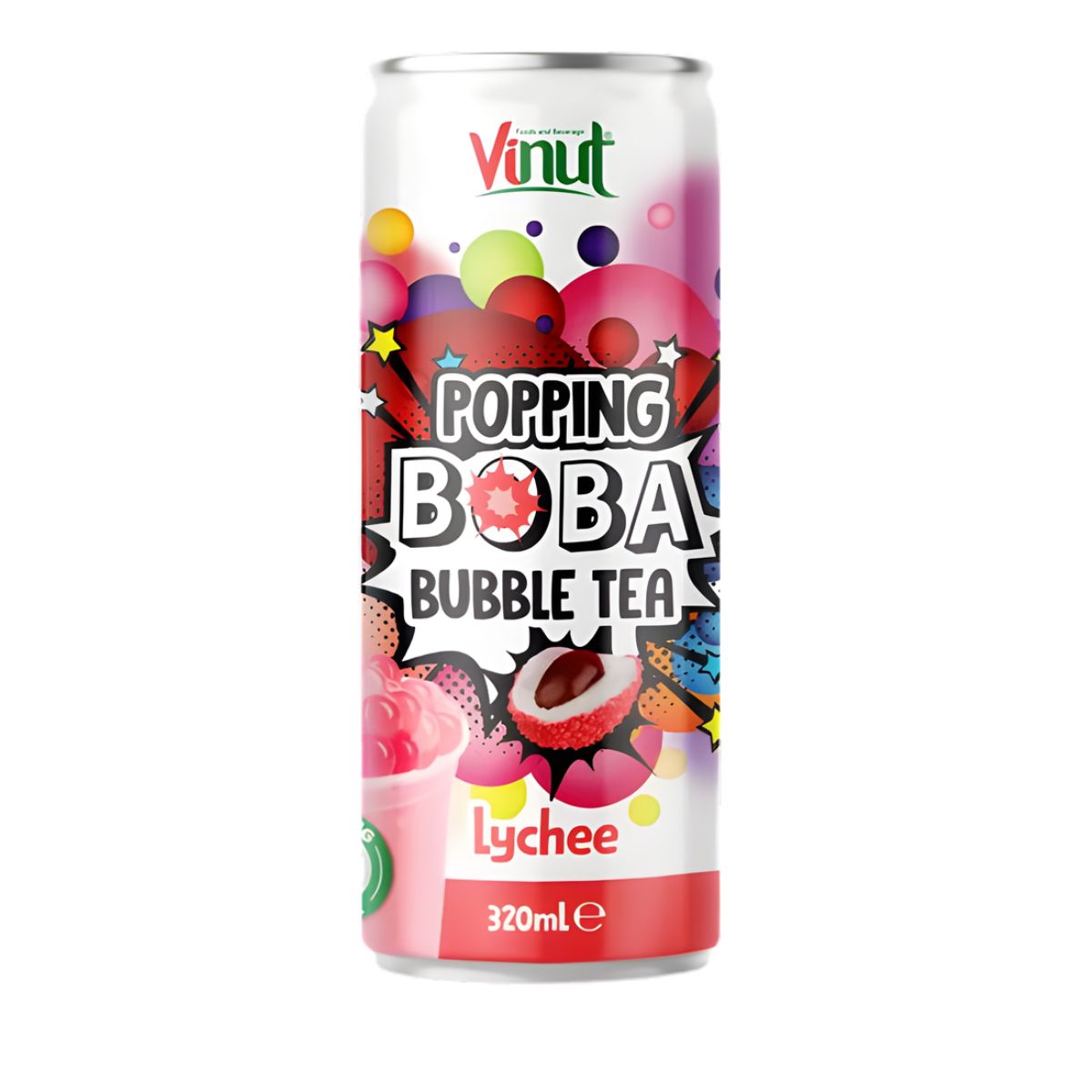 Τσάι Λίτσι Vinut Popping Boba Bubble Tea Lychee Flavor