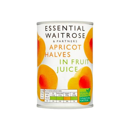 Βερίκοκο σε Χυμό Φρούτων Waitrose Essential Apricot Halves in Fruit Juice 240g