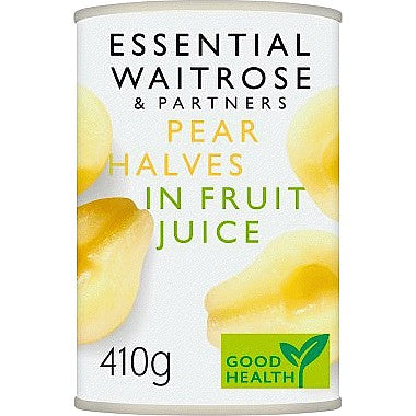 Αχλάδια σε Χυμό Φρούτων Waitrose Essential Pear Halves in Fruit Juice 240g