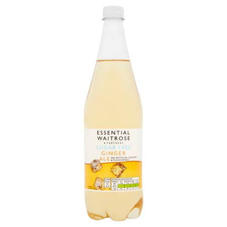 Ανθρακούχο Αναψυκτικό Με Τζίντζερ Waitrose Essential Sugar Free Ginger Ale 1lt