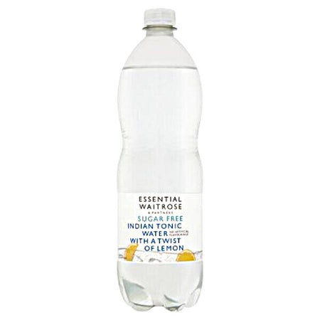 Waitrose Essential Sugar Free Indian Tonic Water With A Twist Of Lemon 1lt-A