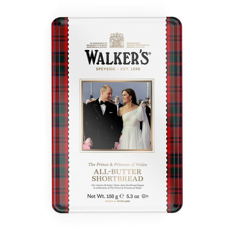 Μπισκότα Walkers All Butter Shortbread Tin Box The Prince And Princess of Wales 150g