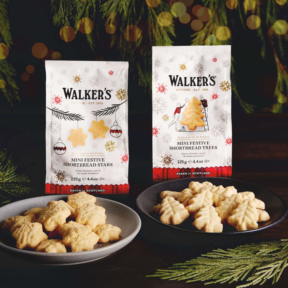 Χριστουγεννιάτικα Μπισκότα Walkers Christmas Mini Festive Shortbread Trees