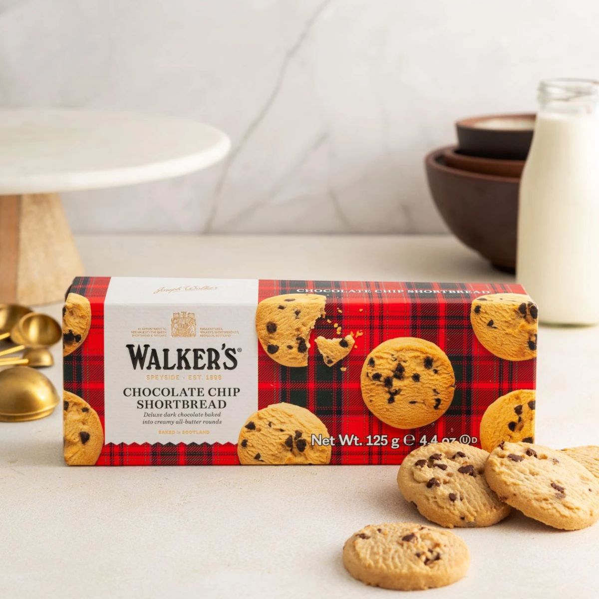 Μπισκότα Walkers Pure Butter Chocolate Chip Shortbread