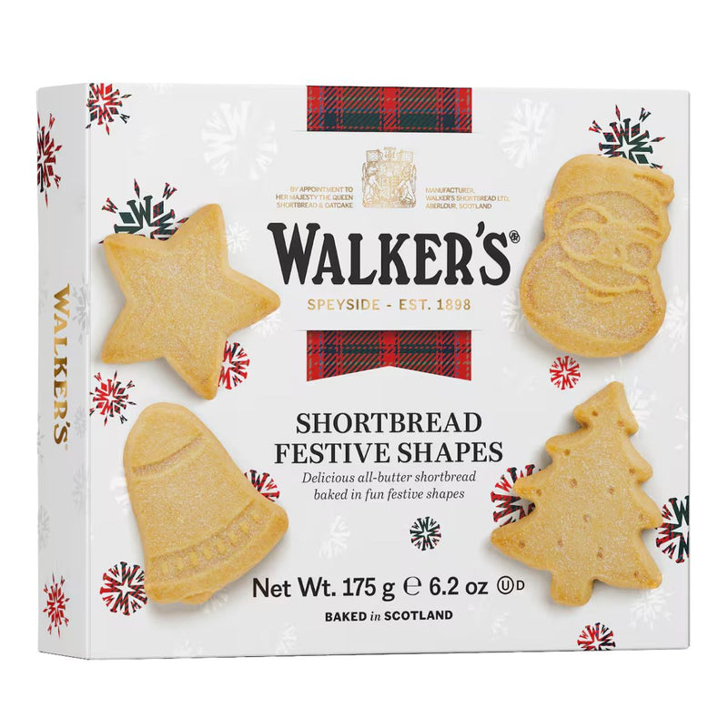 Χριστουγεννιάτικα Μπισκότα Walkers Christmas Pure Butter Shortbread Festive Shapes