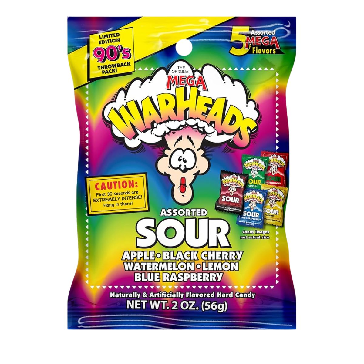 Καραμέλες Warheads Sour Candy 90's Throwback Limited Edition