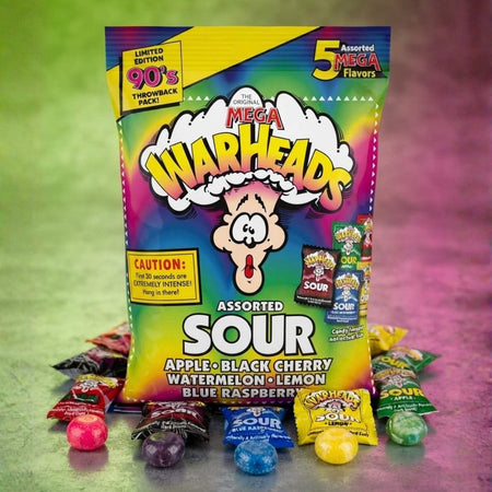 Καραμέλες Warheads Sour Candy 90's Throwback Limited Edition