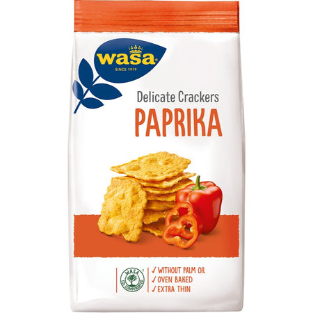 Σνακ Κράκερ με Πάπρικα Wasa Tasty Snacks Paprika Crackers 150g