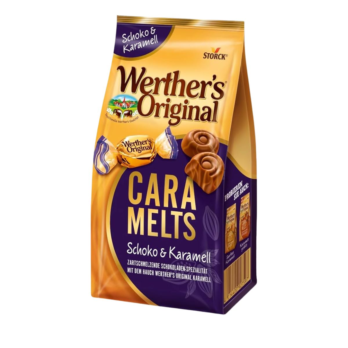 Σοκολατάκια Καραμέλας Werthers Original Caramelts Chocolate and Caramel