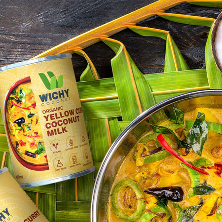 Γάλα Καρύδας με Κάρυ Wichy Organic Yellow Curry Coconut Milk