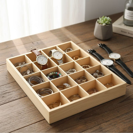 Ξύλινη Θήκη Οργάνωσης 20 Θέσεων Wooden Organizer with 20 Compartments