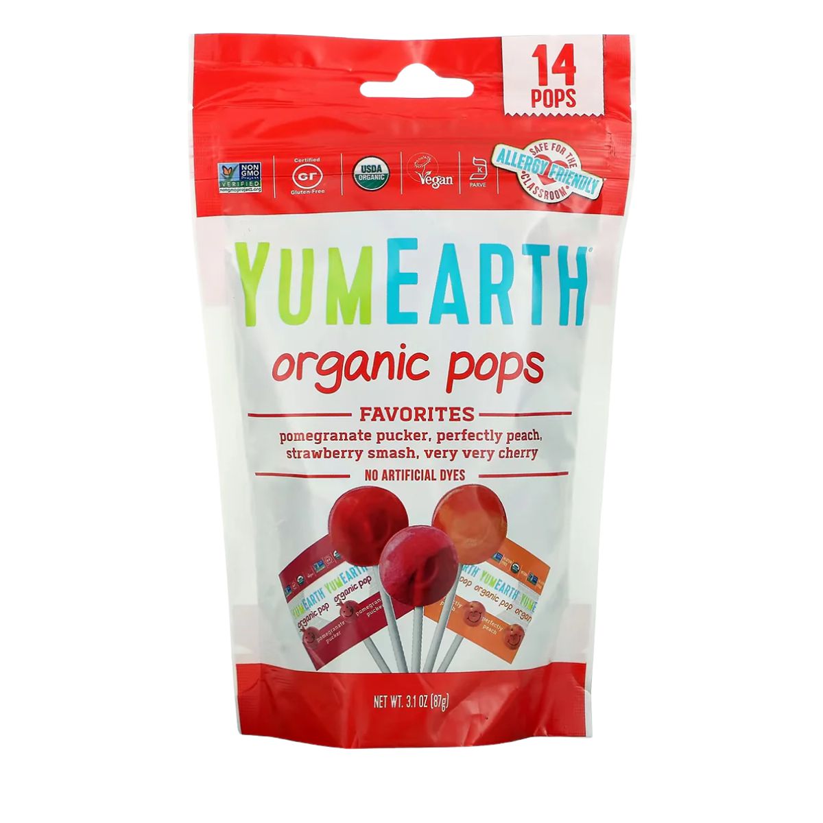 Γλειφιτζούρια Βιολογικά YumEarth Organic Lollipops