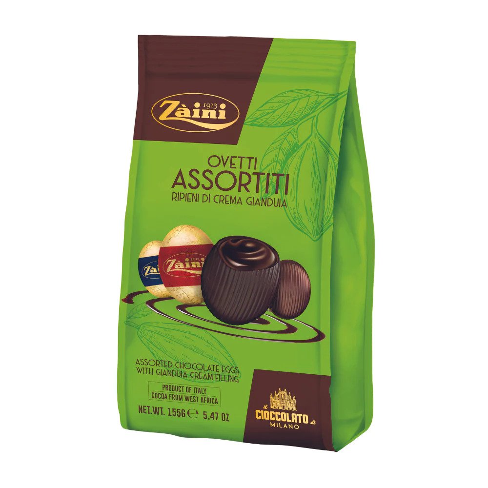 Zaini Ovetti Assortiti Ripienidi Di Creme Gianduia 155g-B