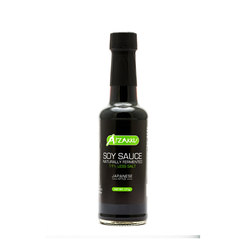 Σάλτσα Σόγιας Λιγότερο Αλάτι Aizakku Soy Sauce 11% Less Salt Japanese Style 150ml