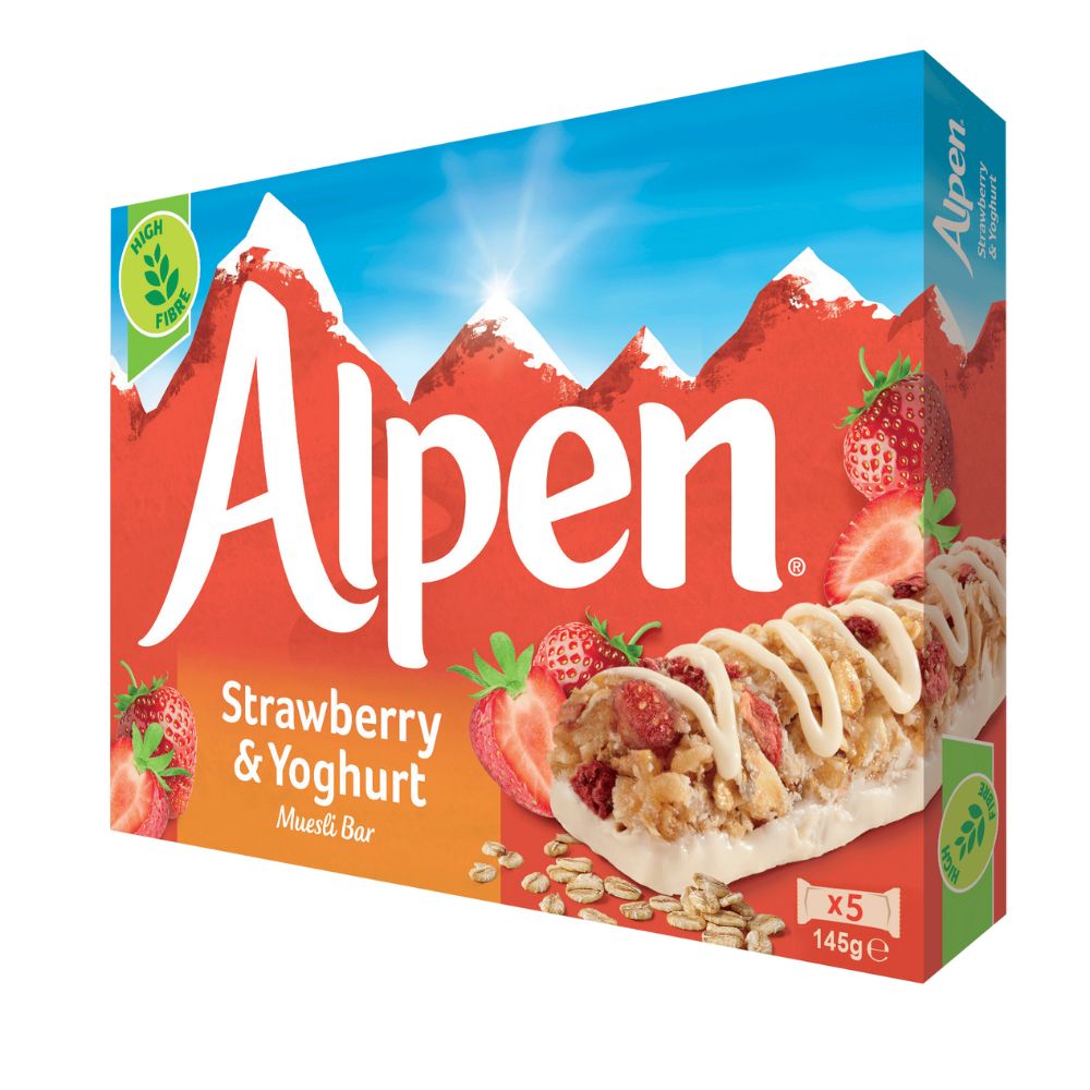 Μπάρες Δημητριακών Alpen Strawberry and Yoghurt 5x29g