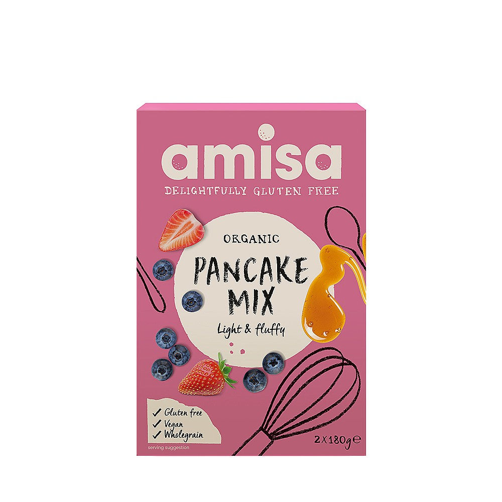 Μείγμα για Pancakes Βιολογικό Vegan Amisa Pancake Mix 2x180g