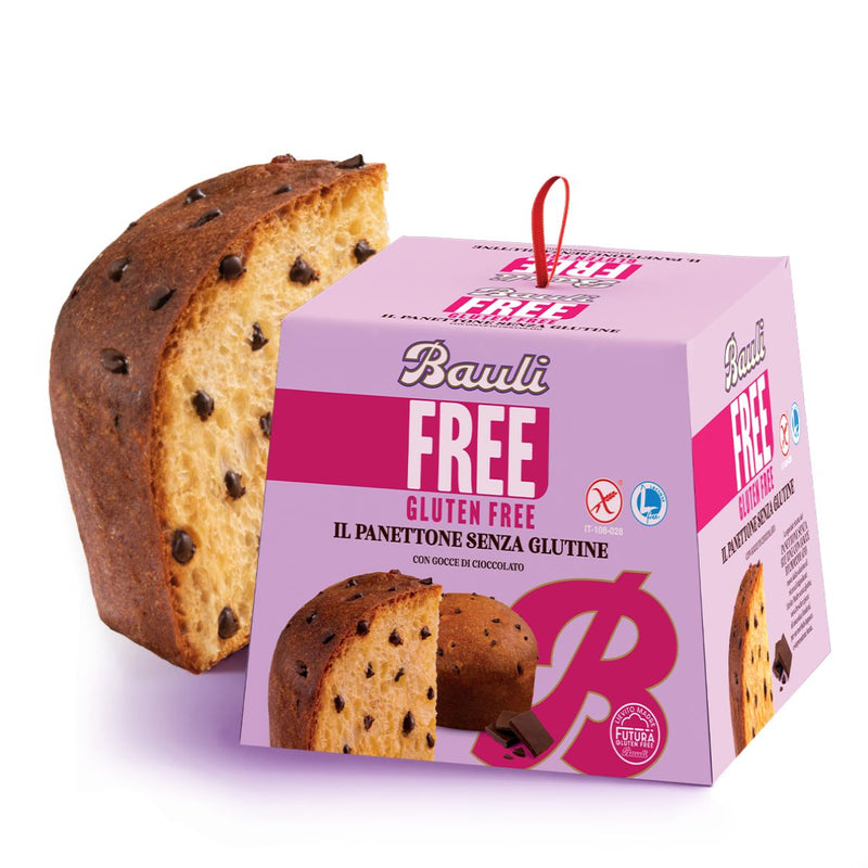 Χριστουγεννιάτικο Κέικ με Κομματάκια Σοκολάτας Χωρίς Γλουτένη Bauli Panettone Chocolate Chips Gluten Free