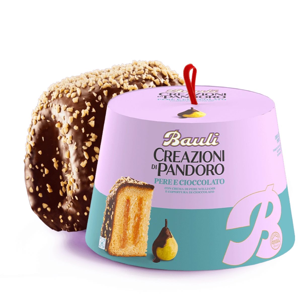 Χριστουγεννιάτικο Κέικ με Σοκολάτα και Αχλάδι Bauli Panettone Pere E Cioccolato